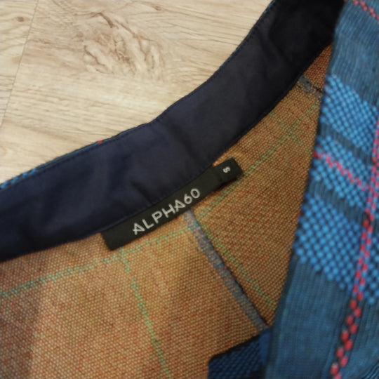 Alpha 60- Wide Leg Pants  in Tartan Size S
