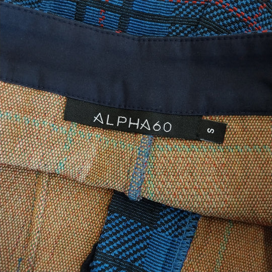 Alpha 60- Wide Leg Pants  in Tartan Size S