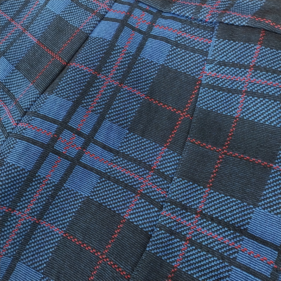 Alpha 60- Wide Leg Pants  in Tartan Size S