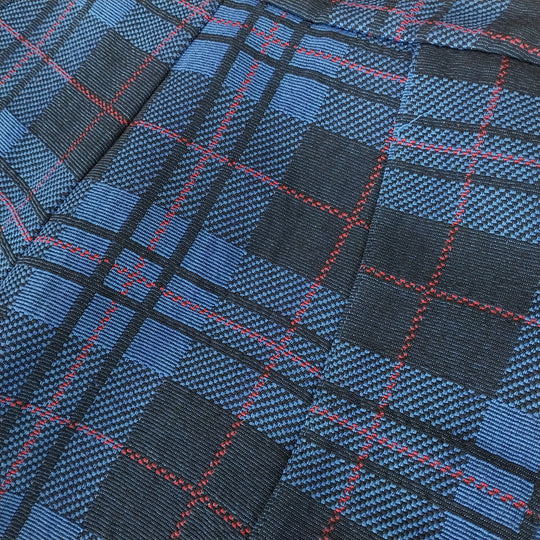 Alpha 60- Wide Leg Pants  in Tartan Size S