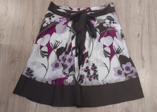 Hugo Boss silk and cotton skirt with vibrant pattern size 12