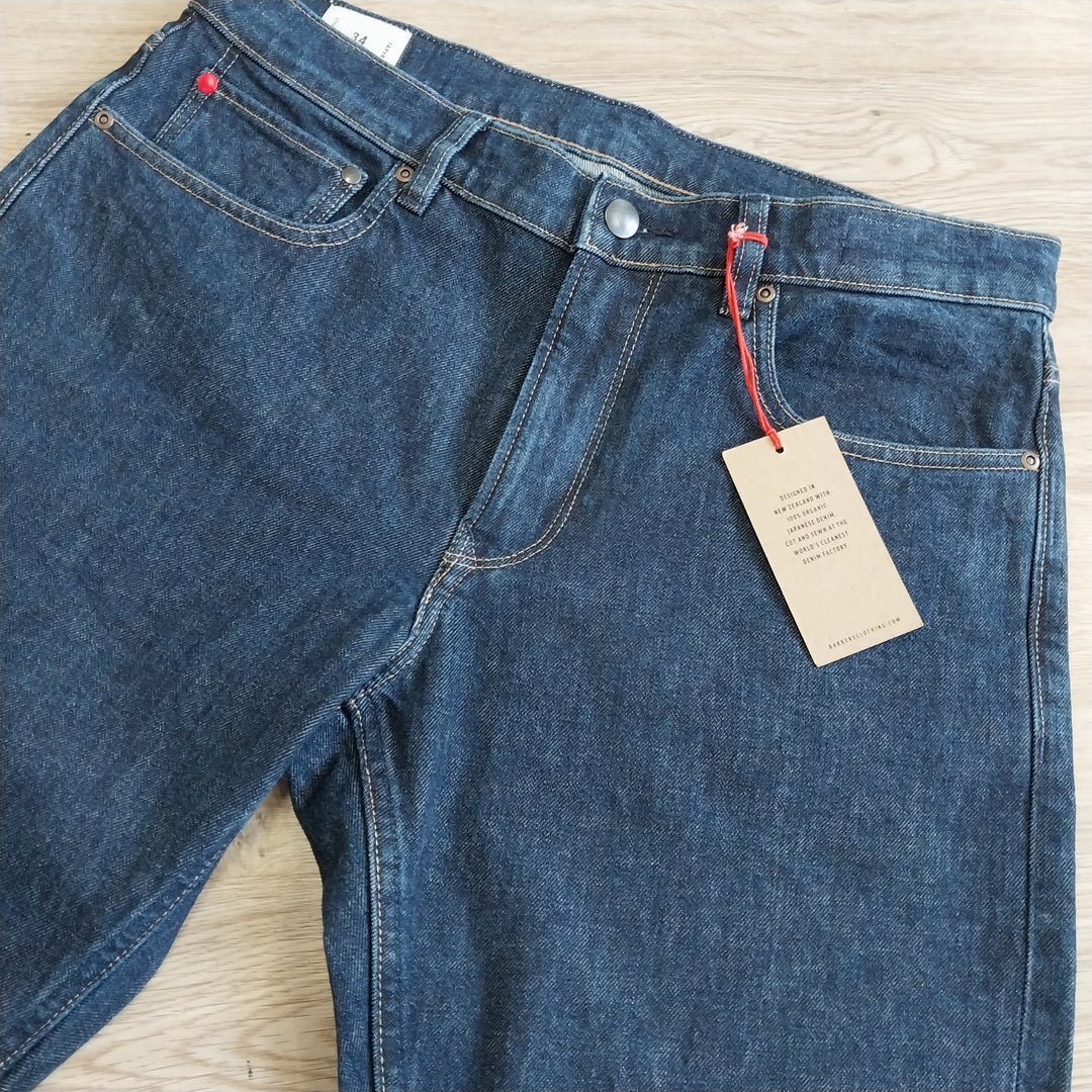 Barkers Men's Jean -Japanese 100% Organic Denim -Blue BNWT Size 34/34
