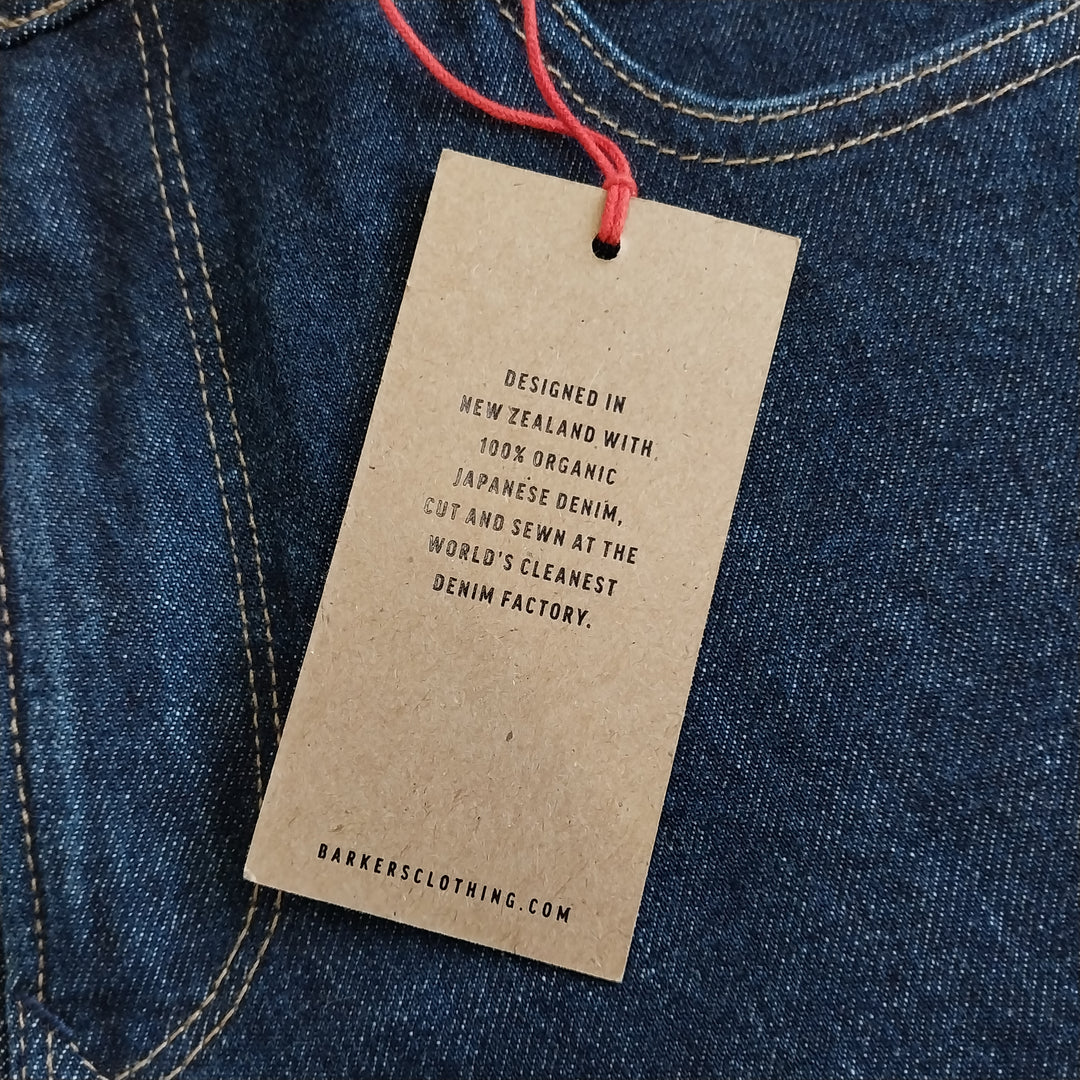 Barkers Men's Jean -Japanese 100% Organic Denim -Blue BNWT Size 34/34