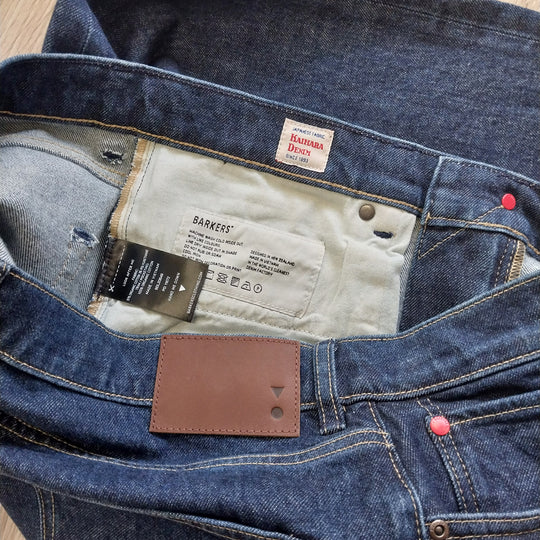 Barkers Men's Jean -Japanese 100% Organic Denim -Blue BNWT Size 34/34
