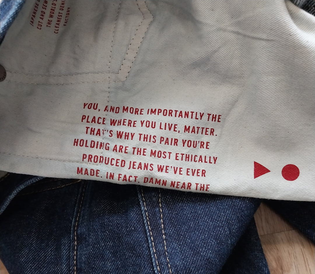 Barkers Men's Jean -Japanese 100% Organic Denim -Blue BNWT Size 34/34