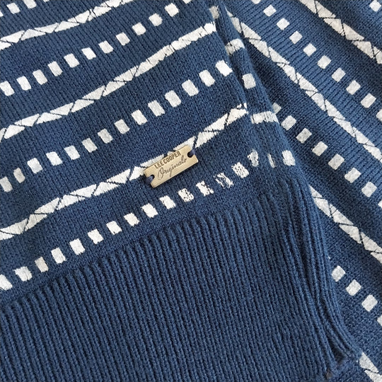 Lee Cooper Sweater Size XL  BNWT Navy Blue / White Stripe