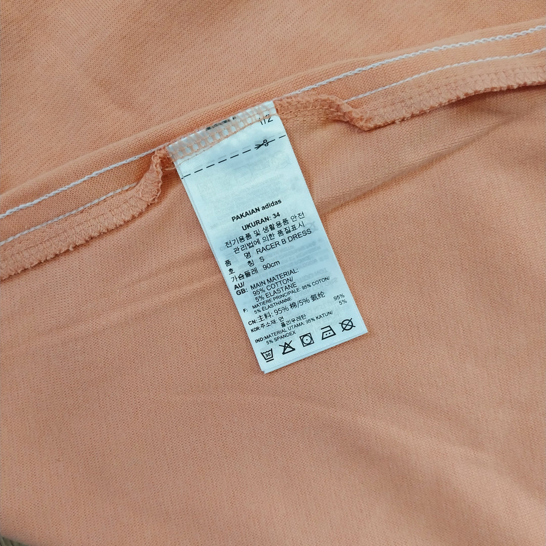 Adidas Racerback Dress Apricot Size 8