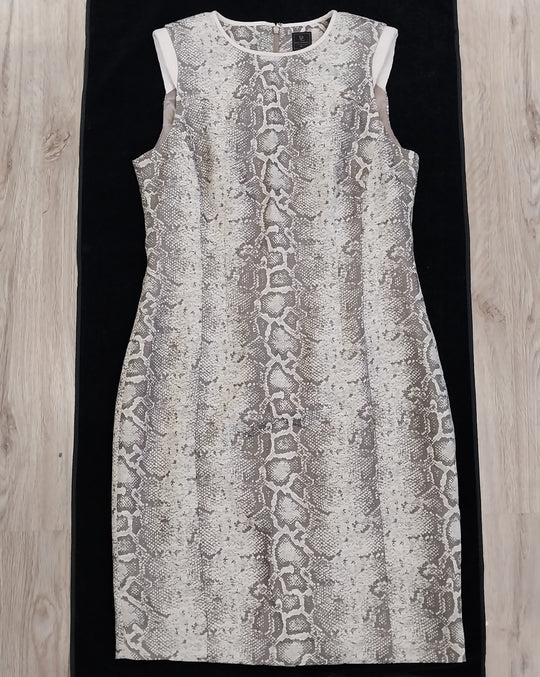 David Lawrence Snakeskin Print Dress Size 12