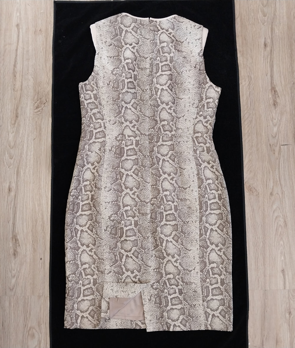 David Lawrence Snakeskin Print Dress Size 12