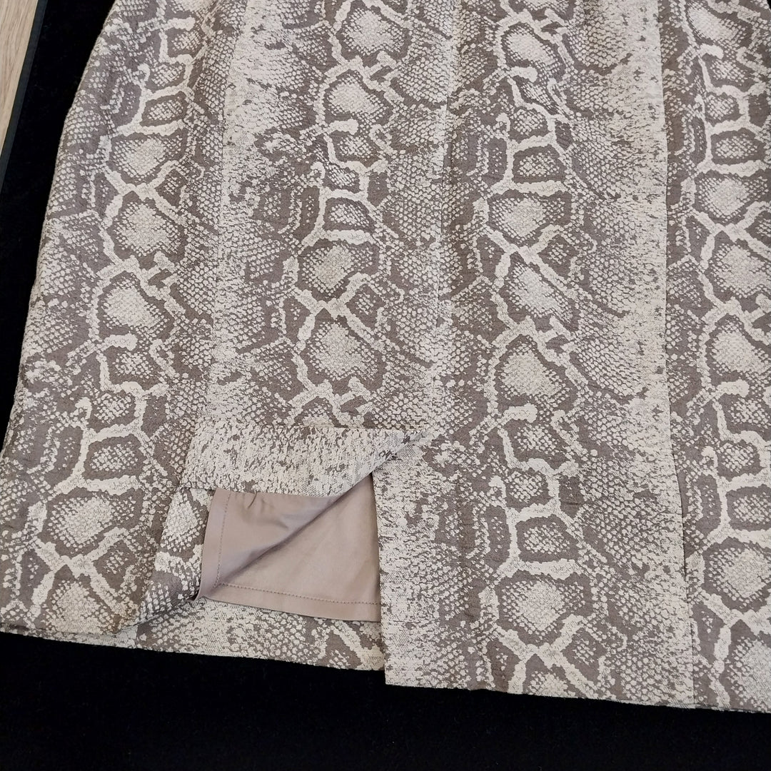 David Lawrence Snakeskin Print Dress Size 12