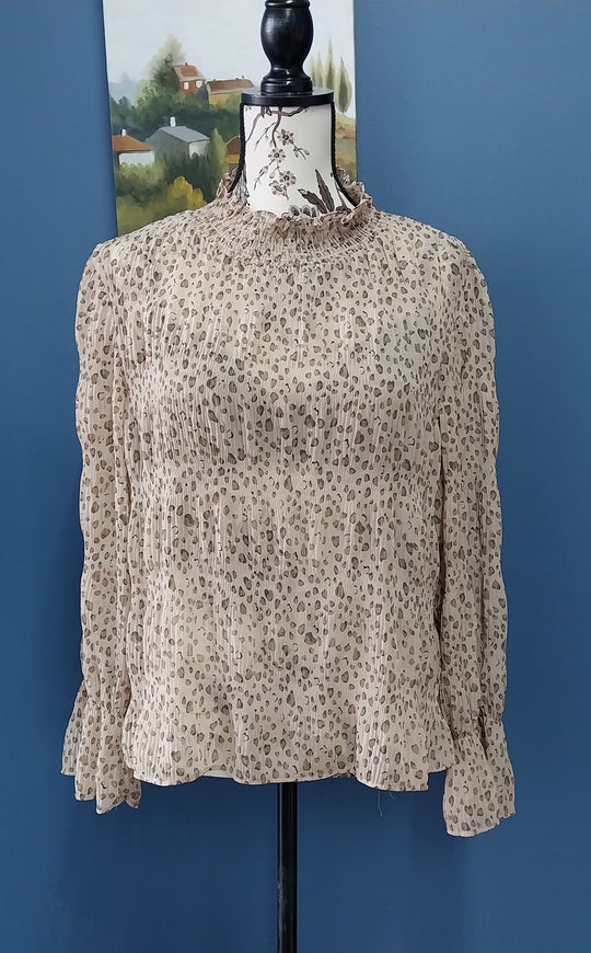 Brave + True Animal Print Blouse size S -10/12