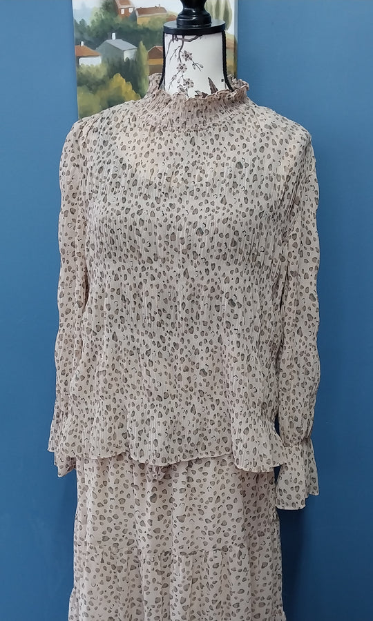 Brave + True Animal Print Blouse size S -10/12