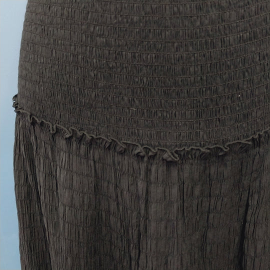 Ivy + Jack  Tiered Long Black Skirt Size 12