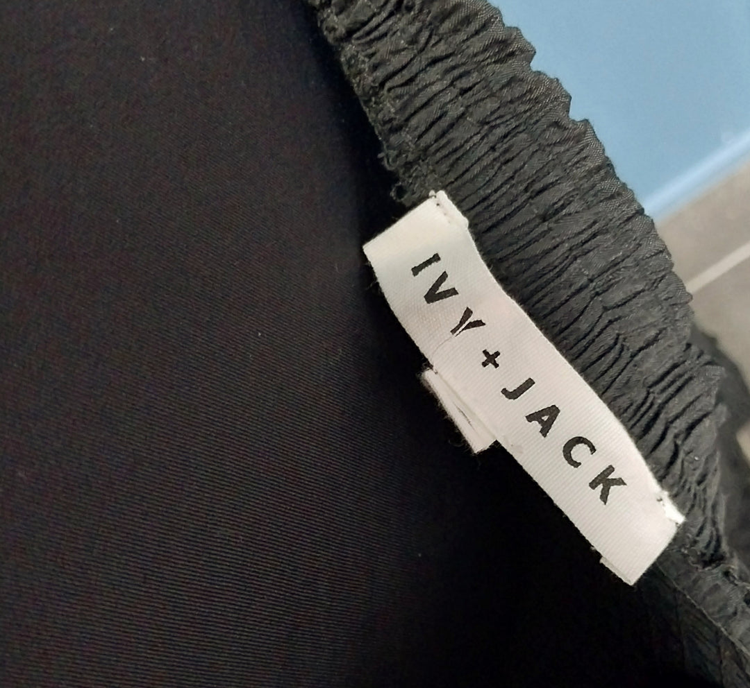 Ivy + Jack  Tiered Long Black Skirt Size 12