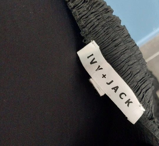 Ivy + Jack  Tiered Long Black Skirt Size 12