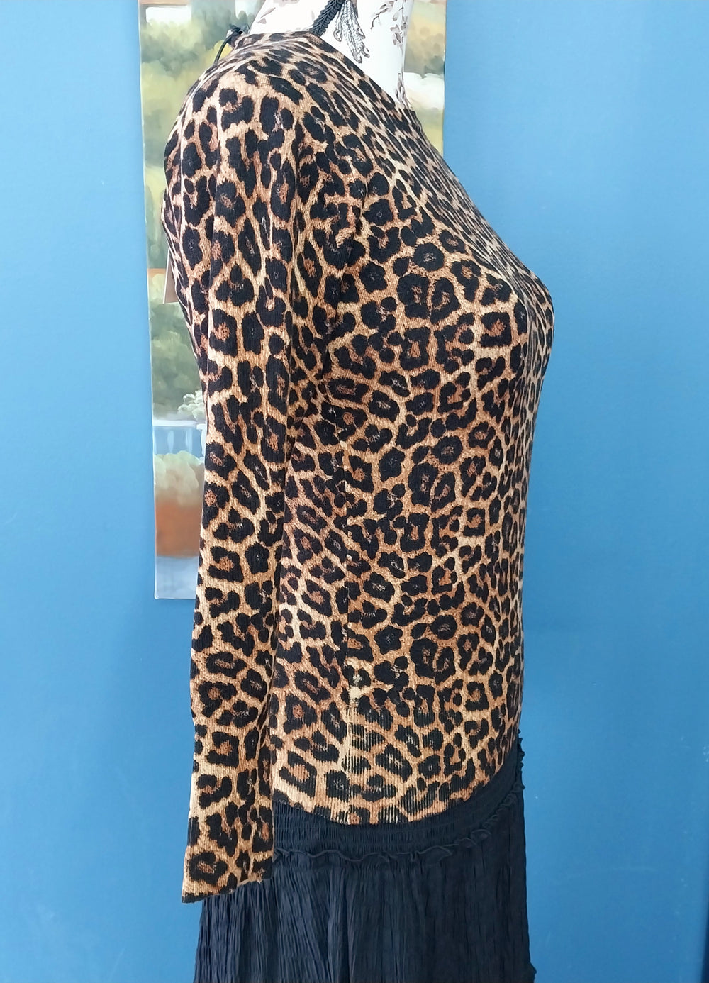 Zara Leopard Print Top Size 10/12 BNWT