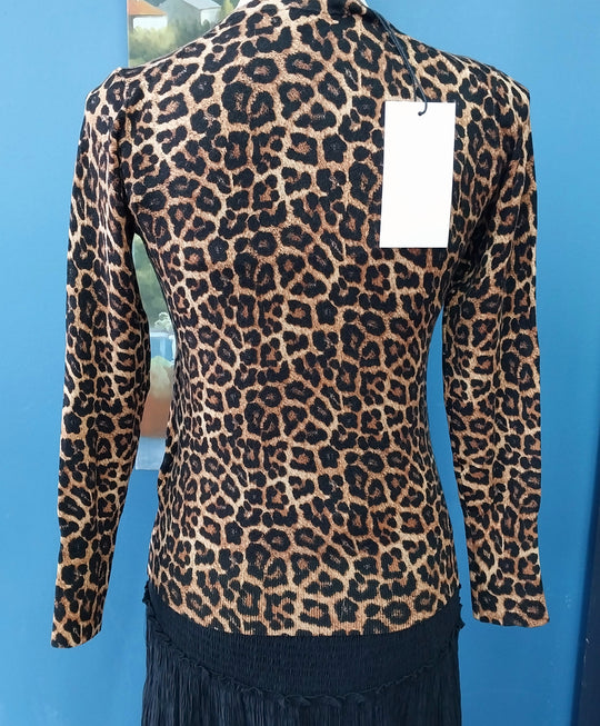 Zara Leopard Print Top Size 10/12 BNWT