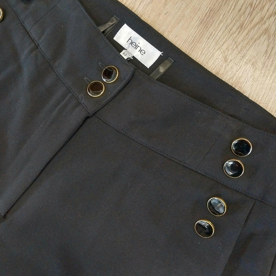 Heine  Womens Black Palazzo Pants size 42 -12/14 BNWT