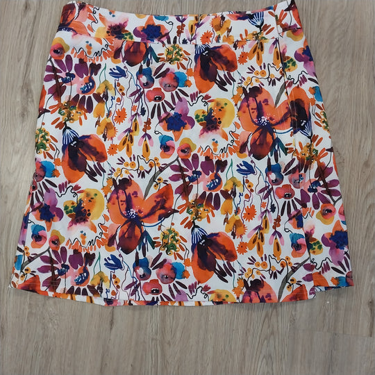 Rip Skirt Hawaii Floral Print Wrap Skirt -Size Medium- As New