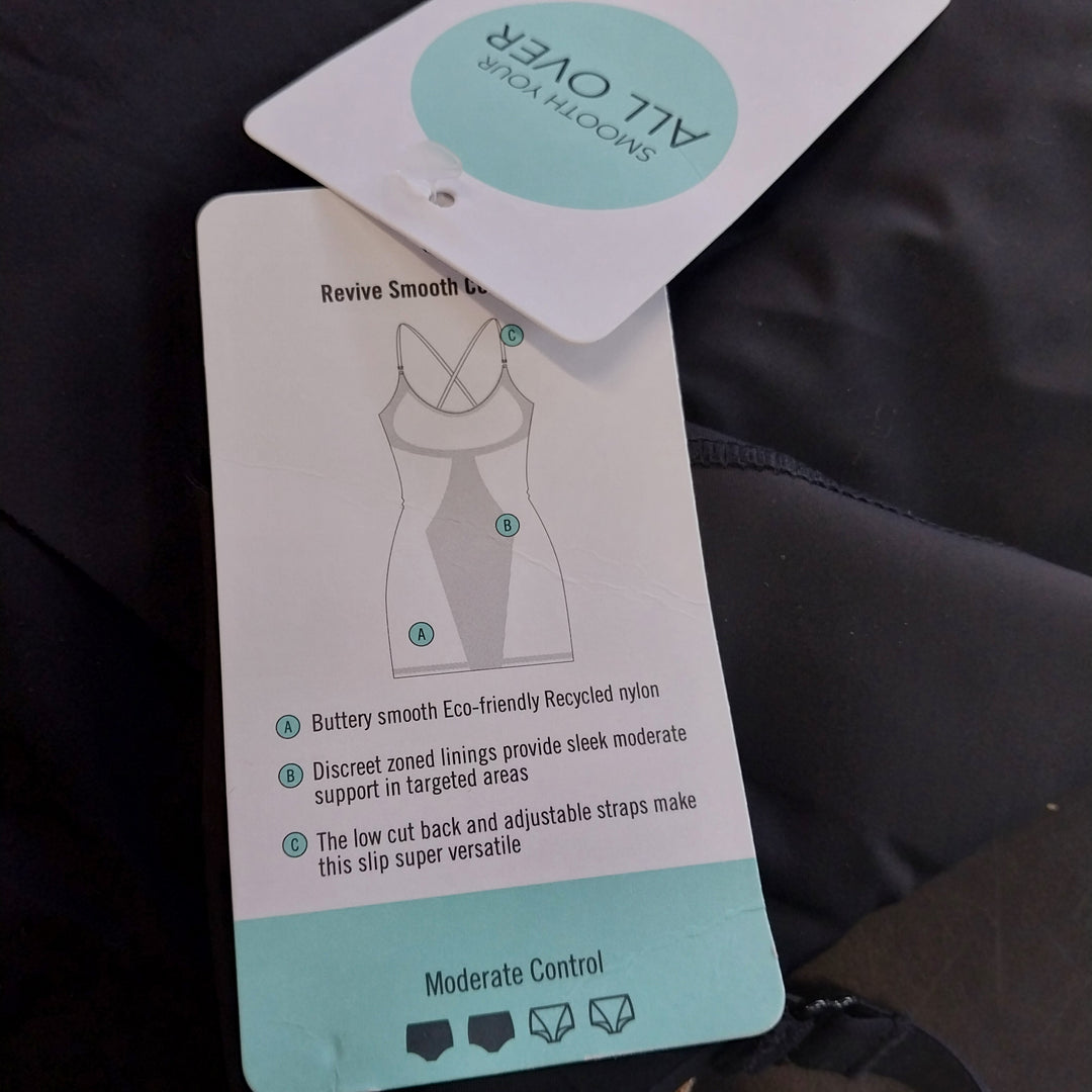 Nancy Ganz Revive Smooth Revive- Black Slip -Size 14/L BNWT