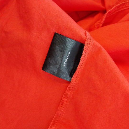 Mineral Shirred Top Dress 100% Cotton -Red/Orange  Size 20