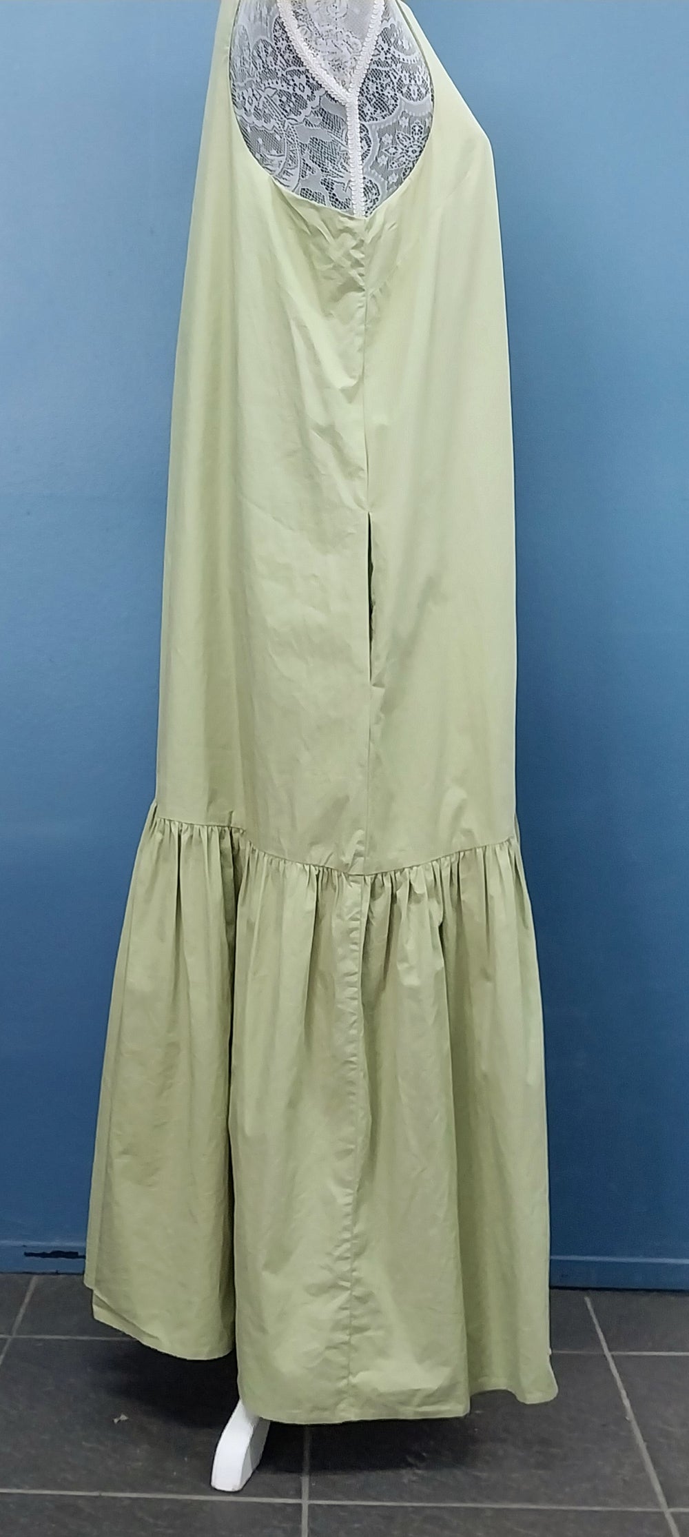 Superette Maxi Dress 100% Cotton - Size 10 -Leaf Green