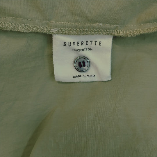 Superette Maxi Dress 100% Cotton - Size 10 -Leaf Green