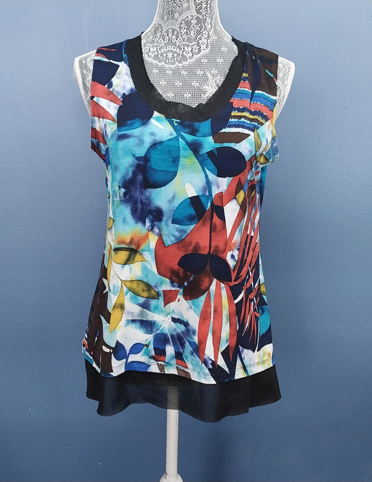 Pepper NZ Top Size 10 Multi Coloured