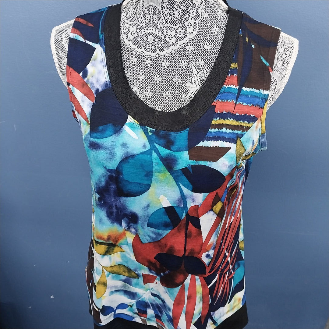 Pepper NZ Top Size 10 Multi Coloured
