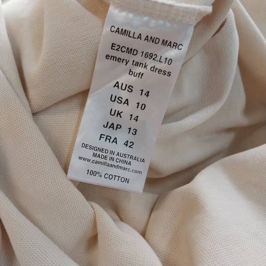 Camilla and Marc- Maxi Dress -Size 14 100% Cotton -Cream