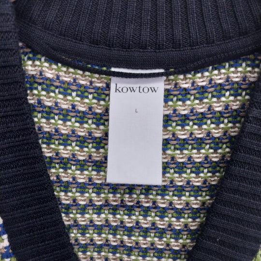 kowtow Oversized Organic Cotton -Blanket Vest -Size L