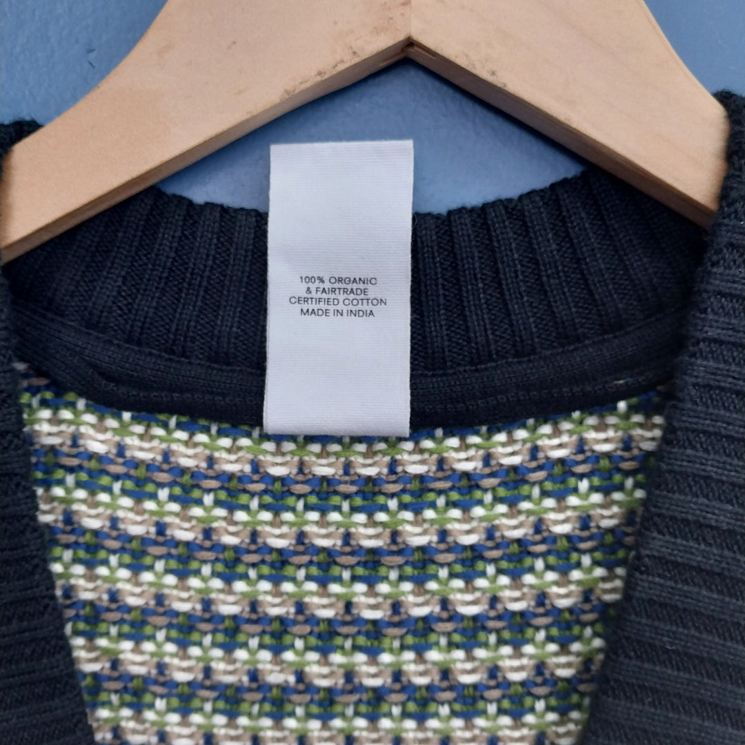 kowtow Oversized Organic Cotton -Blanket Vest -Size L
