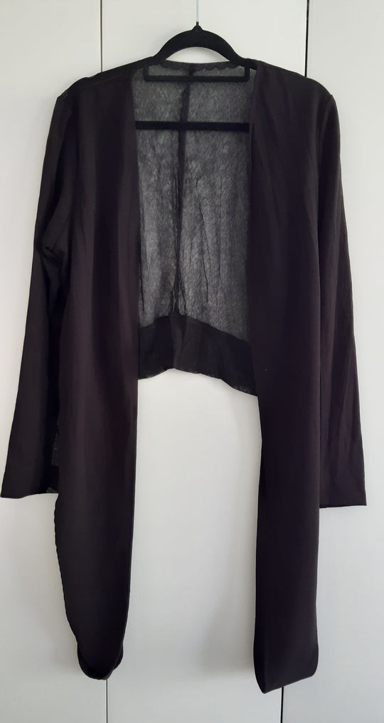 Anna.S Black short over top made in NZ size L