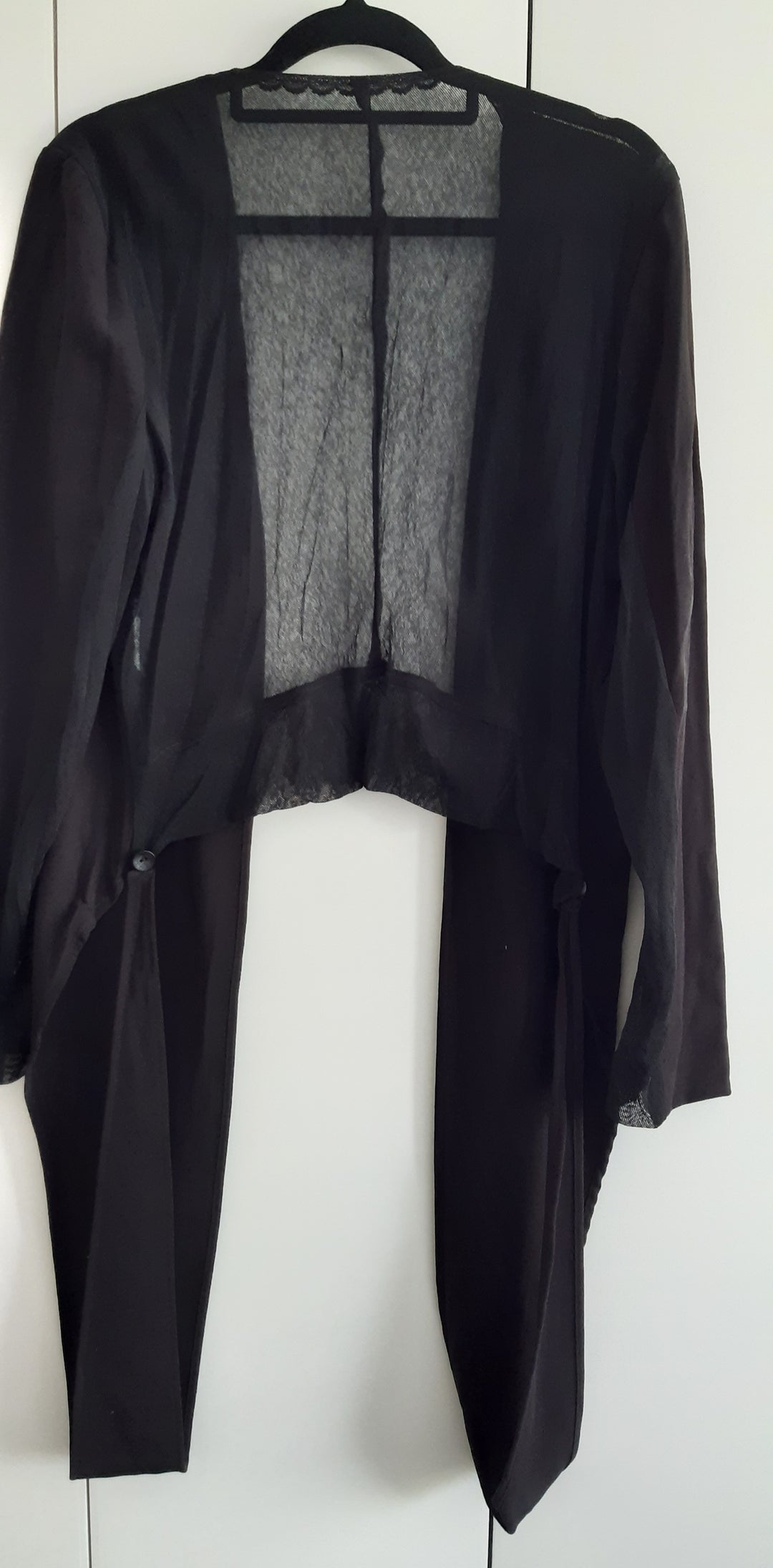 Anna.S Black short over top made in NZ size L