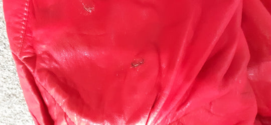 Vintage 80's Red Leather Bommer Jacket NZ Made