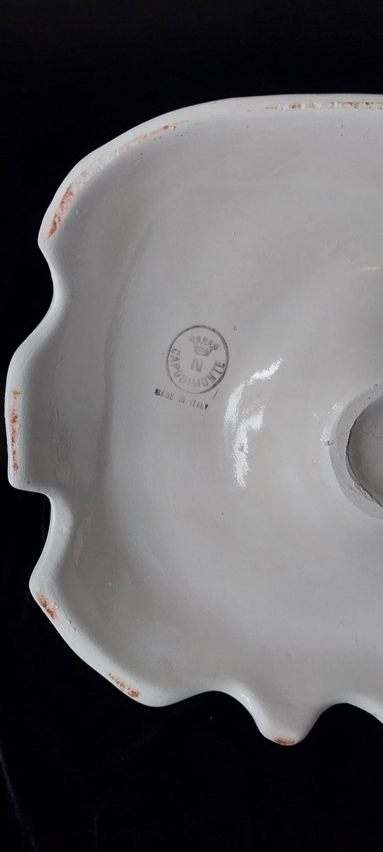 *Capodimonte Hobo Sitting On Bench- Vintage Porcelain*