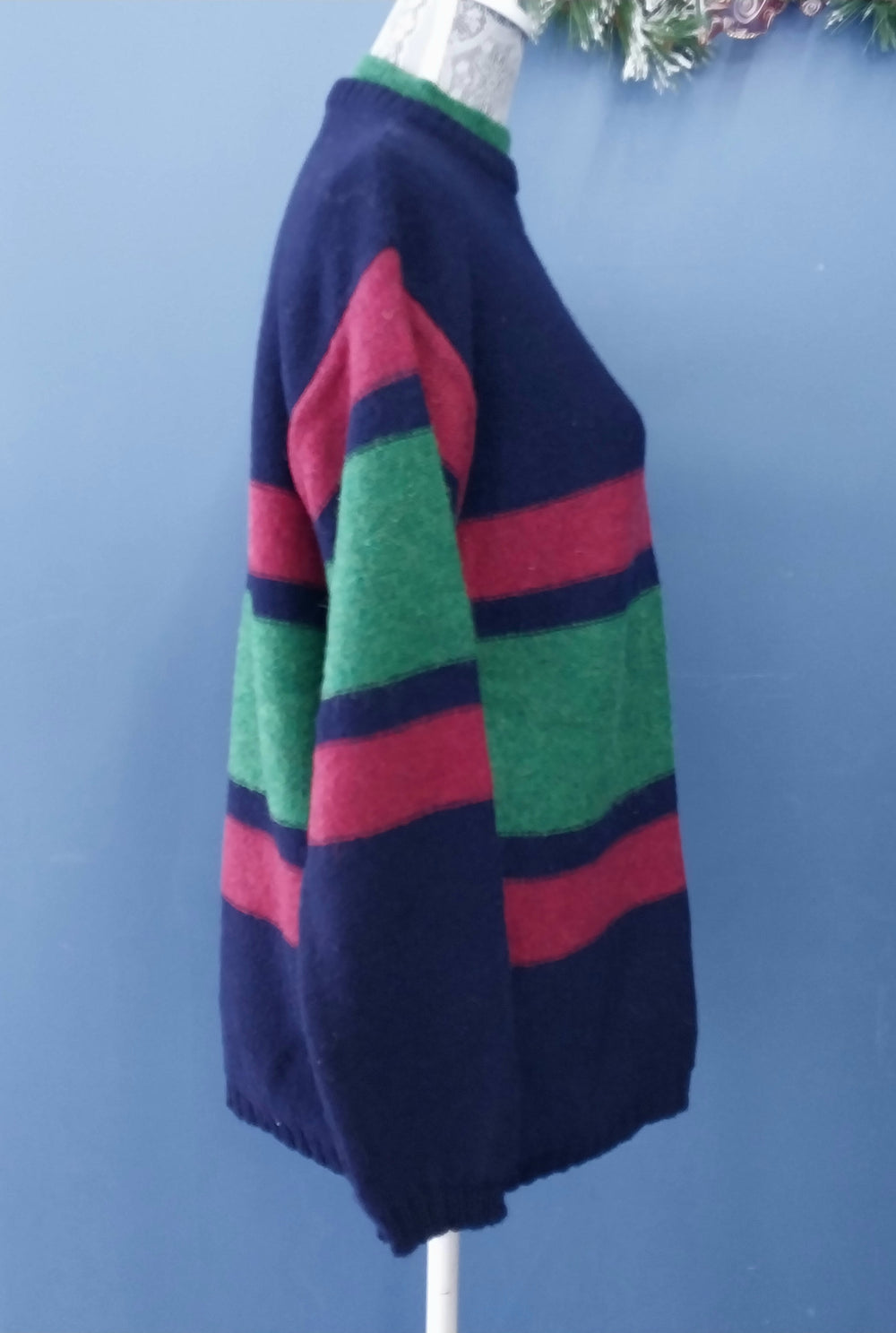 *United Colors Of Benetton - Jumper Sz M Vintage-Unisex -Pure Shetland Wool- Italy*