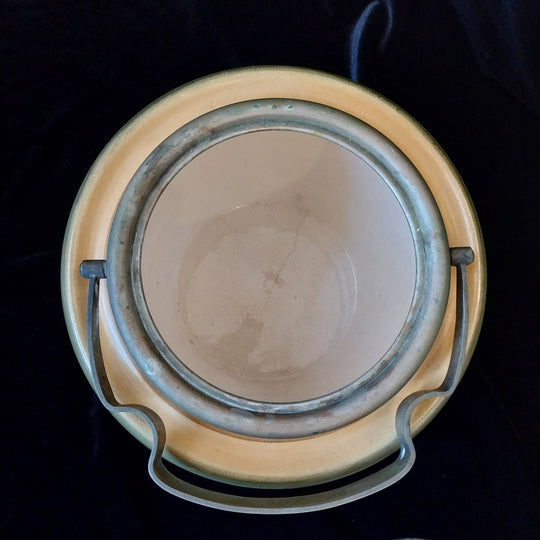 *VTG Wood & Co Staffordshire Hand Painted 15 cm Biscuit Barrel*