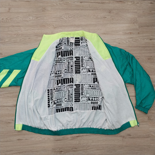 *Vintage PUMA Windbreaker/Jacket Size M/L . 80s/90s colour Block*