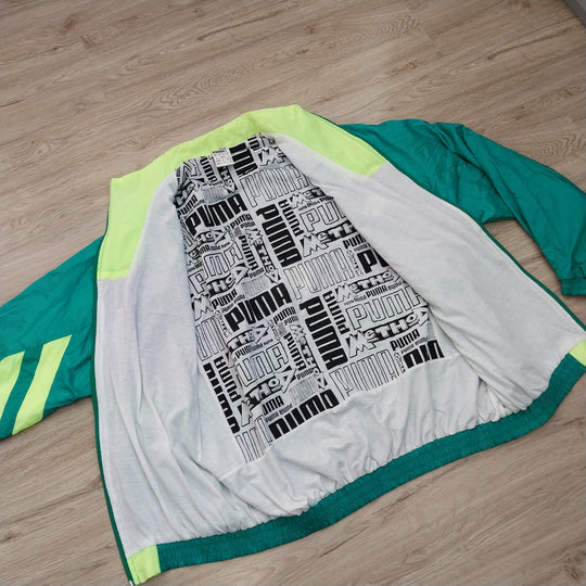 *Vintage PUMA Windbreaker/Jacket Size M/L . 80s/90s colour Block*