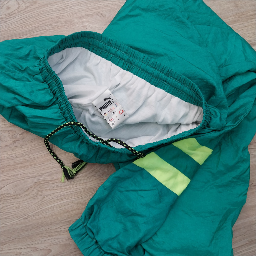 *Vintage PUMA Track Pants Size M/L  Vibrant  80s/90s Colour Block*