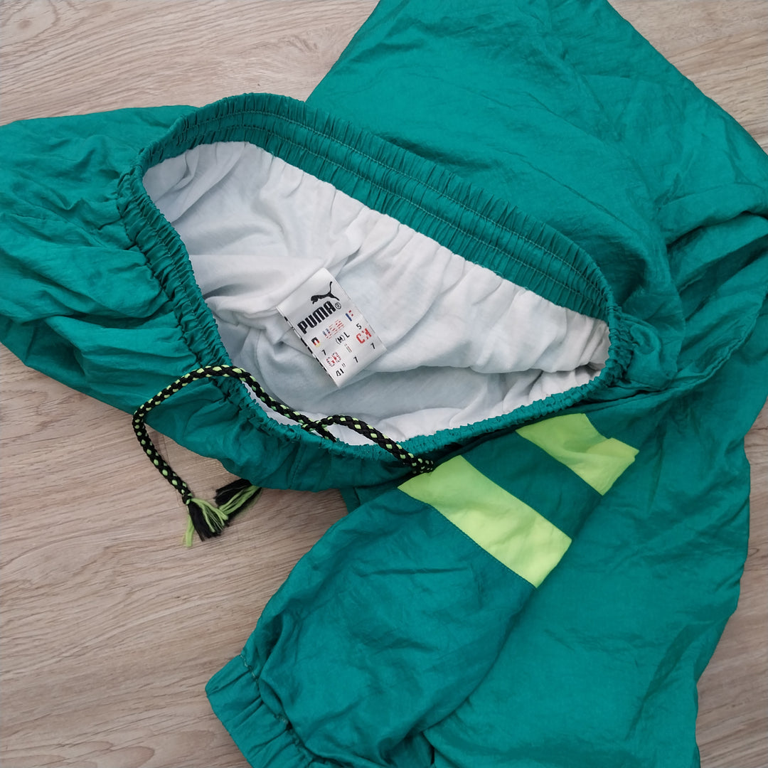*Vintage PUMA Track Pants Size M/L  Vibrant  80s/90s Colour Block*