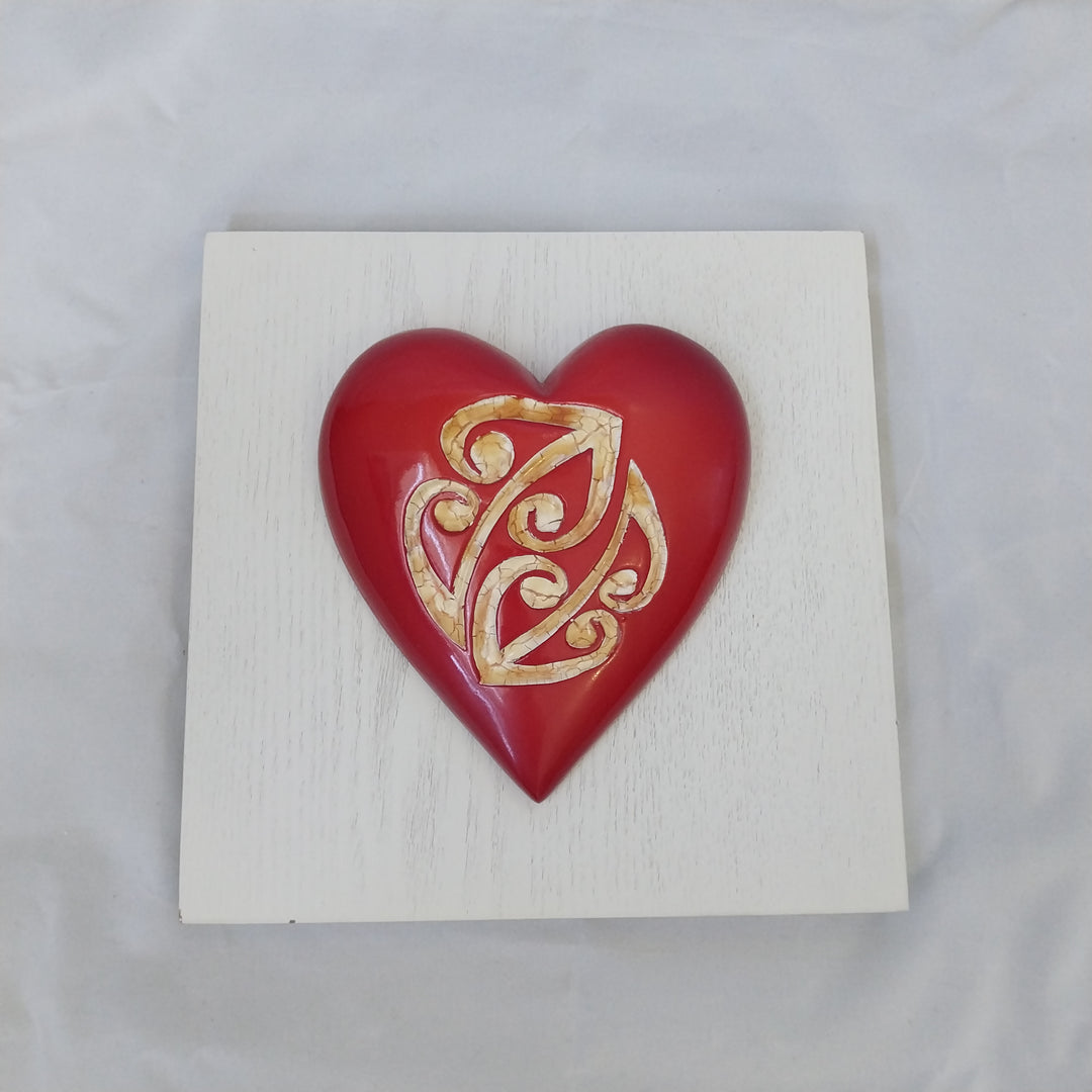 *New Zealand Art -Heart featuring a Koru *