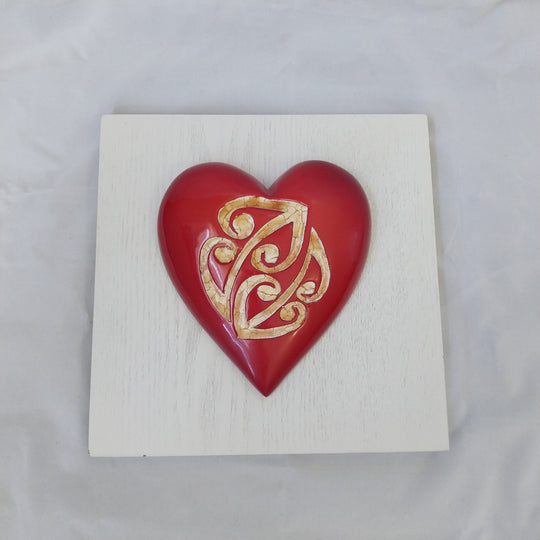 *New Zealand Art -Heart featuring a Koru *