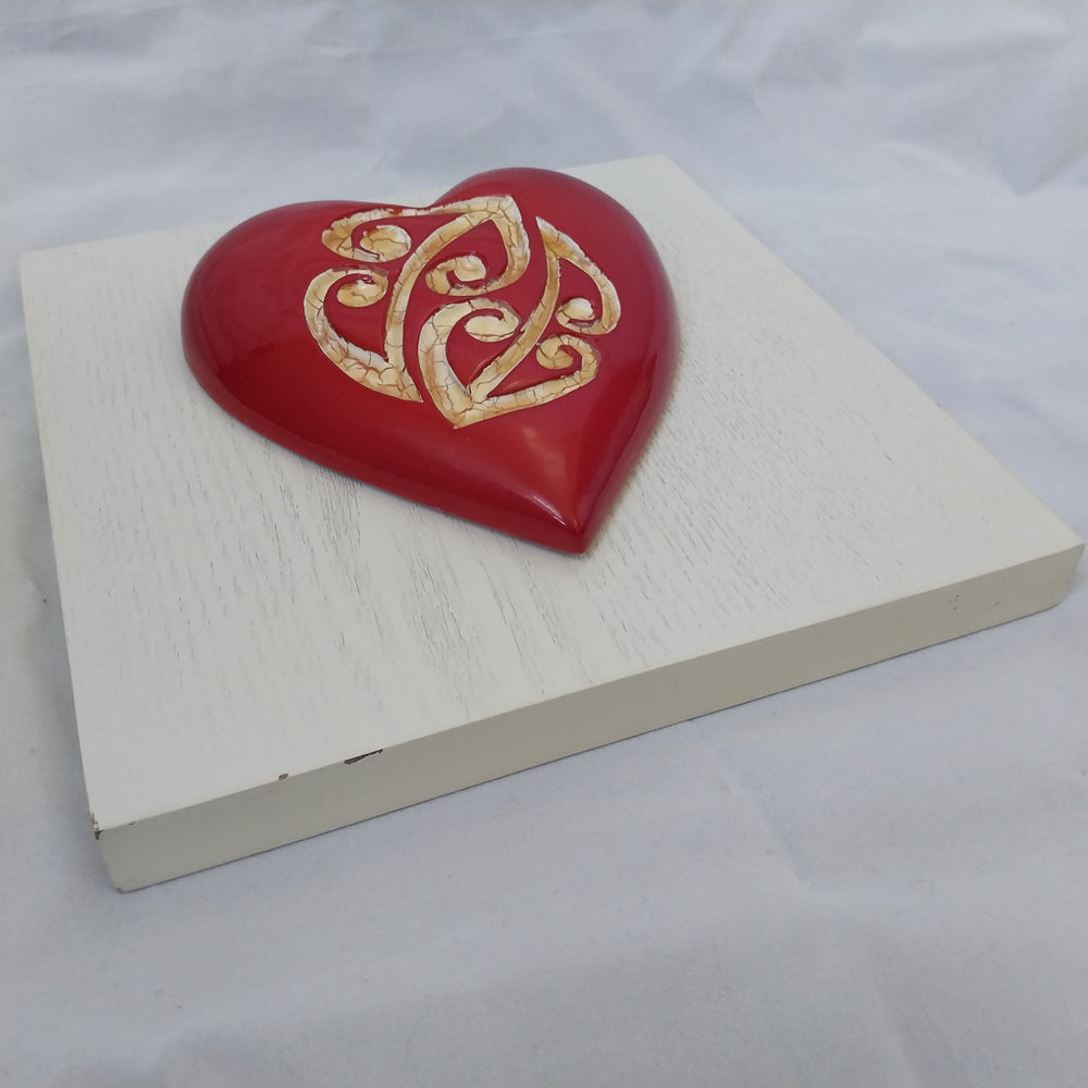 *New Zealand Art -Heart featuring a Koru *