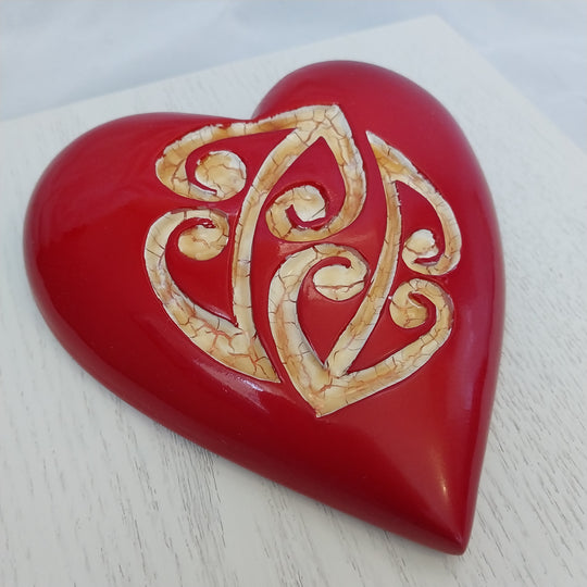 *New Zealand Art -Heart featuring a Koru *