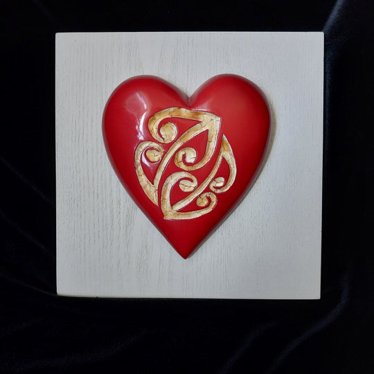 *New Zealand Art -Heart featuring a Koru *