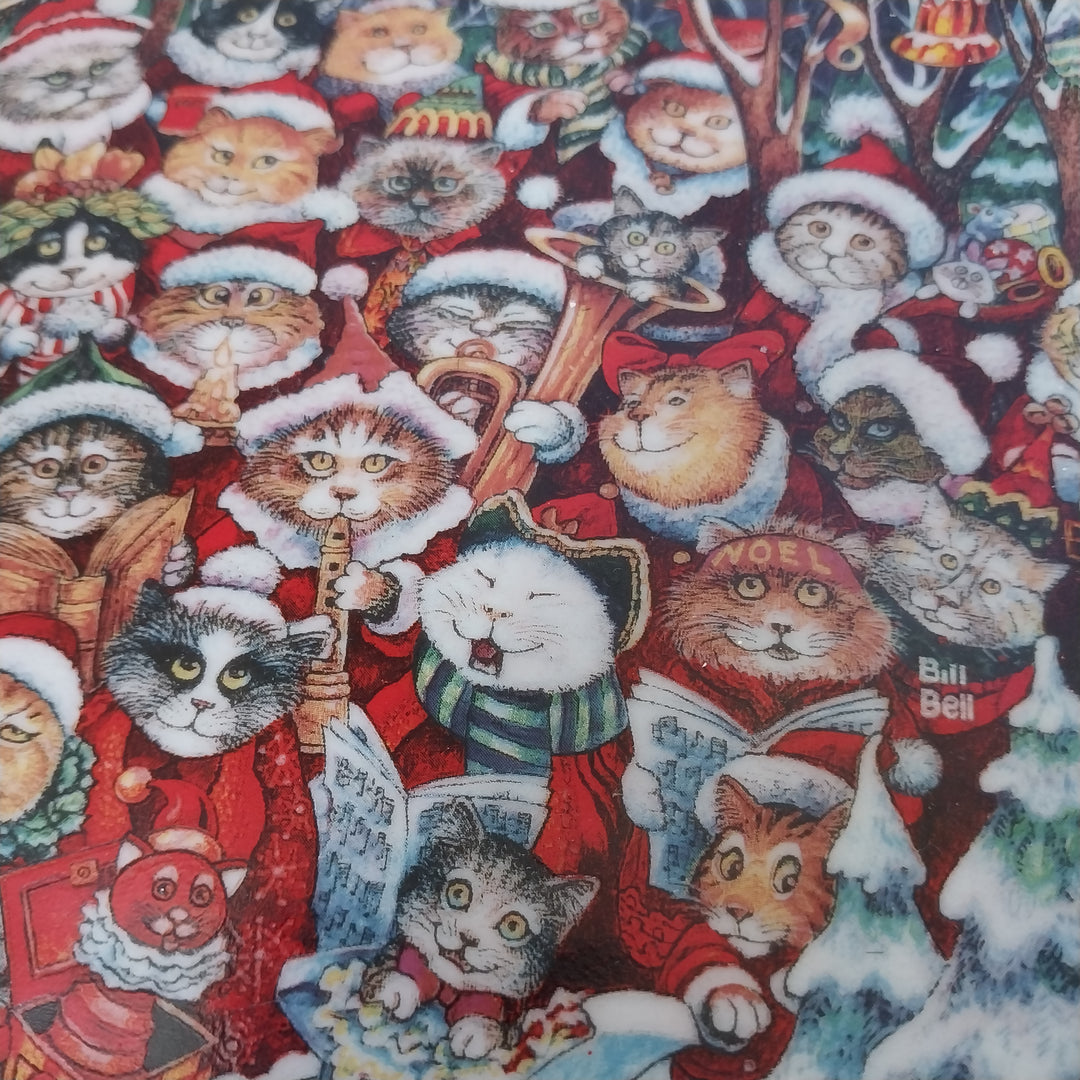 *Franklin Mint  Santa Claws (Cat) Plate  Limited Edition *