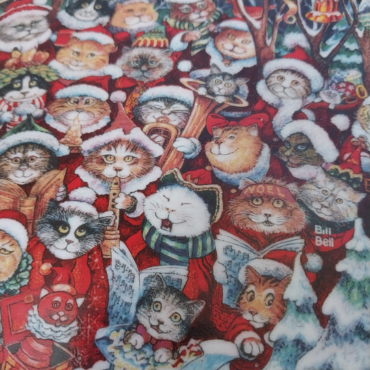 *Franklin Mint  Santa Claws (Cat) Plate  Limited Edition *