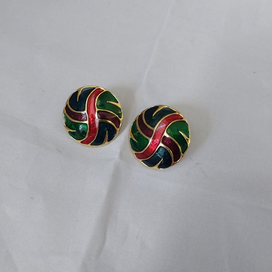 *Vintage Cloisonne Earrings*